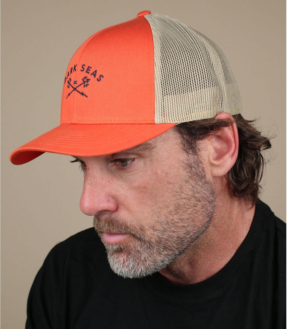 trucker Dark Seas oranje groen Murre orange khaki